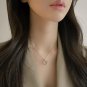 Geometry Hollow Irregular Circle 925 Sterling Silver Necklace