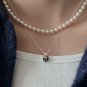 Office Geometry Square Zebra Rock 925 Sterling Silver Necklace