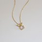 Cute CZ Rabbit Animal 925 Sterling Silver Necklace