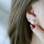 Cute Animal Owl Round CZ 925 Sterling Silver Stud Earrings