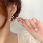 Hollow Heart Double Wearing Way 925 Sterling Silver Stud Earrings