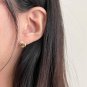 Geometry Round Hot 925 Sterling Silver Stud Earrings