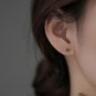 Cute Green Avocado 925 Sterling Silver Stud Earrings