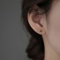 Cute Green Avocado 925 Sterling Silver Stud Earrings