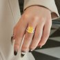 Emerald Created High Carbon Diamond CZ 925 Sterling Silver Ring