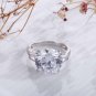 Simple Round Created Diamond CZ 925 Sterling Silver Ring