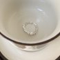 Round Shell Pearl Silvers Fragments 925 Sterling Silver Adjustable Ring
