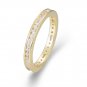 Fashion Micro Setting Geometry Baguette Round CZ 925 Sterling Silver Ring
