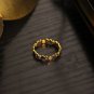 Office Shining Star CZ Irregular Wave 925 Sterling Silver Ring