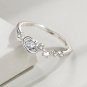 Modern CZ Stars Planet Earth 925 Sterling Silver Adjustable Ring