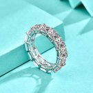 Geometry CZ Square Simple 925 Sterling Silver Adjustable Ring