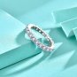 Office CZ Lines Simple 925 Sterling Silver Ring
