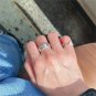 Vintage Smile Heart Flower Pattern 925 Sterling Silver Adjustable Ring