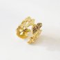 Party Ginkgo Leaves 925 Sterling Silver Adjustable Ring