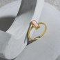 Geometry Pink Shell Rectangle 925 Sterling Silver Adjustable Ring