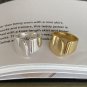 Geometry Fashionable Hammered Cuff  925 Sterling Silver Adjustable Ring