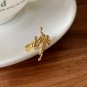 Fashion Irregular Tree Branch Irregular 925 Sterling Silver Adjustable Ring