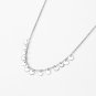 Fashion Circular Sequin 925 Sterling Silver Necklace