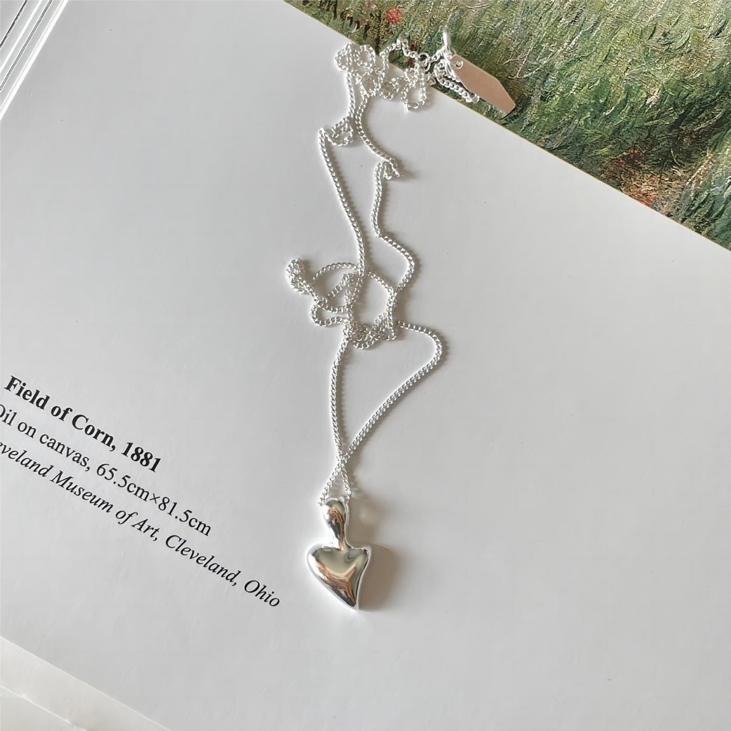 Anniversary Irregular Heart Love 925 Sterling Silver Necklace