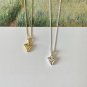 Anniversary Irregular Heart Love 925 Sterling Silver Necklace