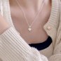 Anniversary Irregular Heart Love 925 Sterling Silver Necklace
