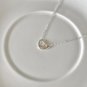 Honey Moon Simple Hollow Heart 925 Sterling Silver Necklace