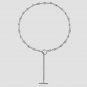Classic Hollow Twisted OT Shape 925 Sterling Silver Necklace