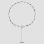 Office OT Shape Knot Chain 925 Sterling Silver Necklace