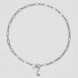 Simple Hollow Oval Chain 925 Sterling Silver Necklace