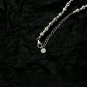 Men's Shining Graduated Laser Cut Sparkle Beads 925 Sterling Silver Necklace