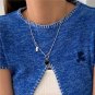 Office Black Epoxy Heart Love Promise 925 Sterling Silver Necklace