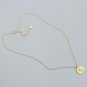 Modern Snake Animal Round Coin 925 Sterling Silver Necklace