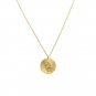 Modern Snake Animal Round Coin 925 Sterling Silver Necklace