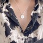 Party Round The Compress Map 925 Sterling Silver Necklace