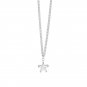 CZ Star Curb Chain 925 Sterling Silver Necklace