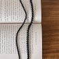 Elegant Round 3mm 4mm 6mm Black Agate Necklace