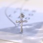 Classic Stacker Cross 925 Sterling Silver DIY Pendant