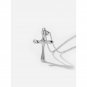 Classic Stacker Cross 925 Sterling Silver DIY Pendant