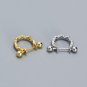 CZ Wave Circle Irregular 925 Sterling Silver Hoop Earring (SIngle)
