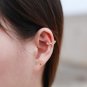 Fashion Double Layers 925 Sterling Silver Non-Pierced Earrings