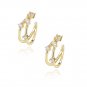 Fashion Double Layers 925 Sterling Silver Non-Pierced Earrings