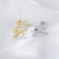 Casual CZ Letter X Shape 925 Sterling Silver Stud Earrings