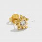 Mini Cute Irregular Shining Stars Women Girl 925 Sterling Silver Stud Earrings