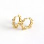 Geometry Mini Circles CZ 925 Sterling Silver Hoop Earrings