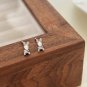 Cute Animal CZ Bunny Rabbit 925 Sterling Silver Stud Earrings