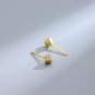 Fashion Micro Setting Magic Cube 925 Sterling Silver Stud Earrings