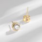 Classic Round Bezel-Set CZ 925 Sterling Silver Stud Earrings