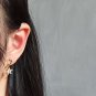 Classic CZ Stars 925 Sterling Silver Dangling Earrings