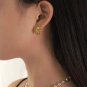 Geometry Spiral Snail Shell 925 Sterling Silver Stud Earrings