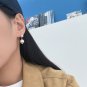 Modern Large Small Round Ball 925 Sterling Silver Dangling Earring(Single)